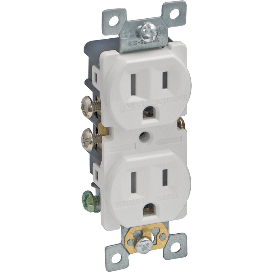 Eastman 15-Amp  125-volt Residential Duplex Outlet Receptacle (White)