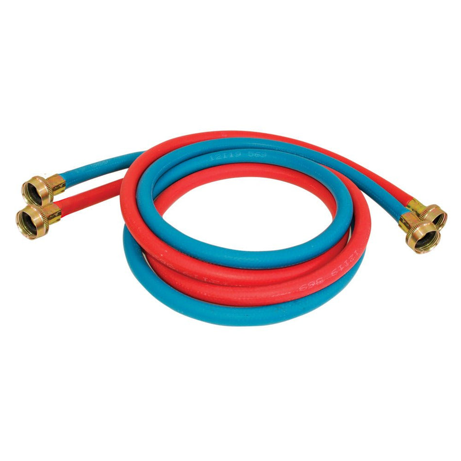 Eastman 6′ Red & Blue Rubber Washing Machine Hose