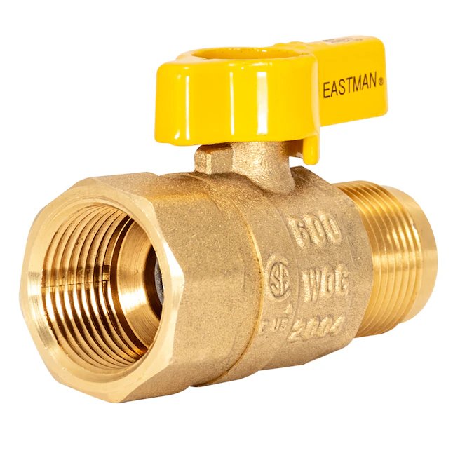 Válvula de bola recta de gas FIP Eastman de 5/8″ x 3/4″