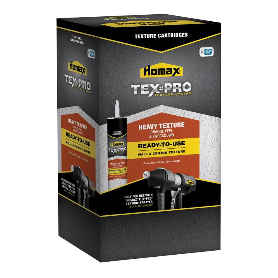 Homax Tex-Pro 28 fl. onz. Orange Peel and Knockdown Textura pesada para paredes y techos (paquete de 6)