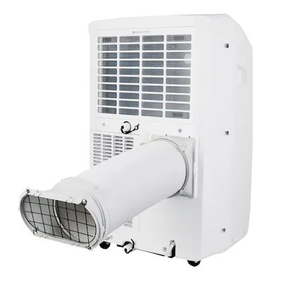 Aire acondicionado portátil Hisense 8000-BTU DOE de 115 voltios, blanco, ventilado, habilitado para Wi-Fi, enfría de 300 a 500 pies cuadrados