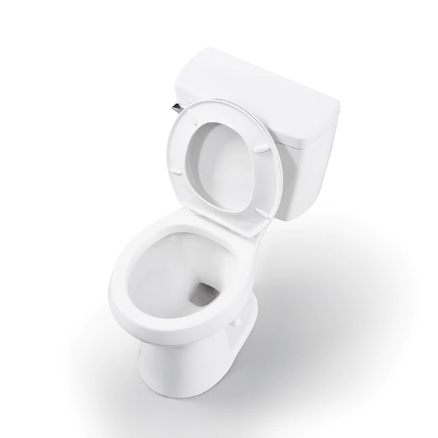 Project Source  Pro-Flush White Round Chair Height 2-piece WaterSense Toilet 12-in Rough-In Size (Ada Compliant)