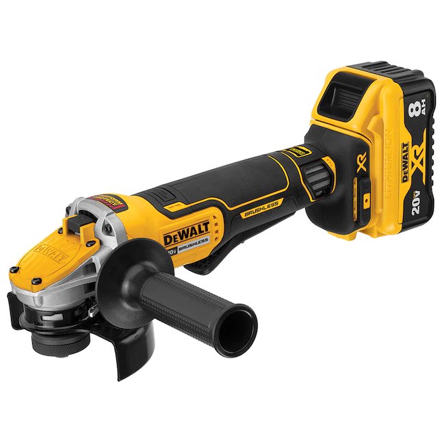 DeWalt  5-in 20-volt Max-Amp Paddle Switch Brushless Cordless Angle Grinder (Charger Included and 1-Battery)