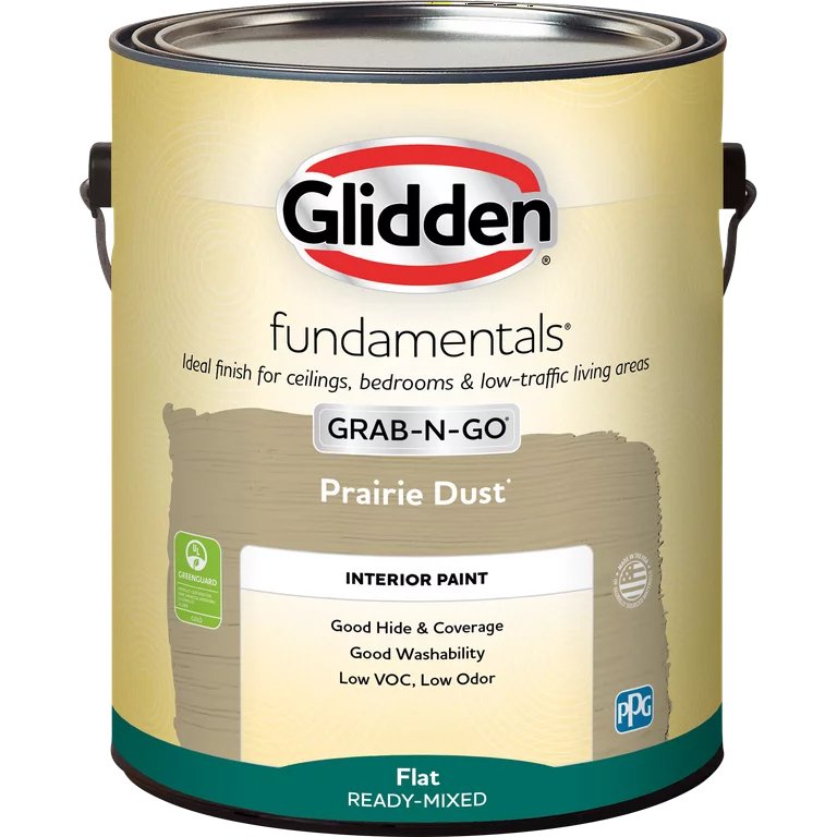 Glidden Fundamentals Grab-N-Go-Innenwandfarbe, Prairie Dust, (flach, 1 Gallone)