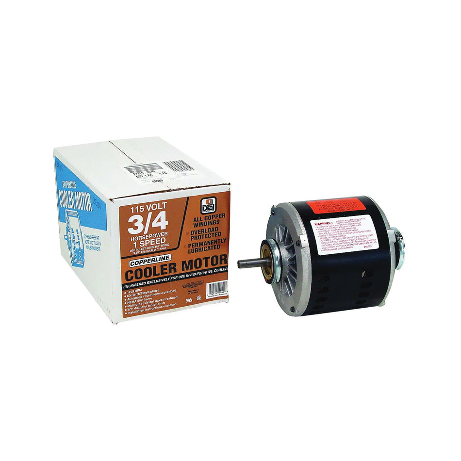 Motor enfriador evaporativo Dial® de 3/4 HP, 1 velocidad, 115 V