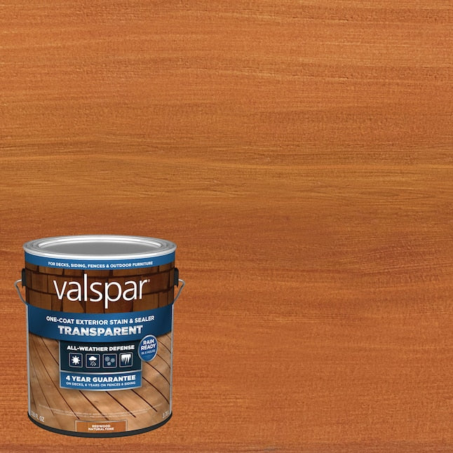 Valspar®  Pre-tinted Redwood Naturaltone Transparent Exterior Wood Stain and Sealer (1 Gallon)