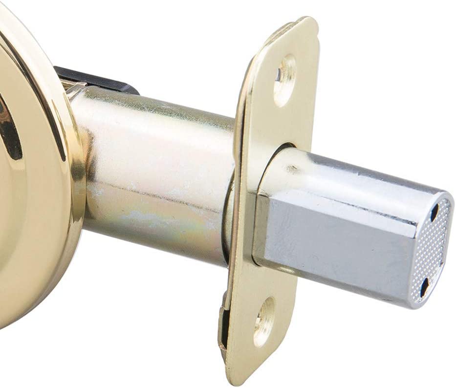 EZ-FLO Polished Brass Keyless Deadbolt