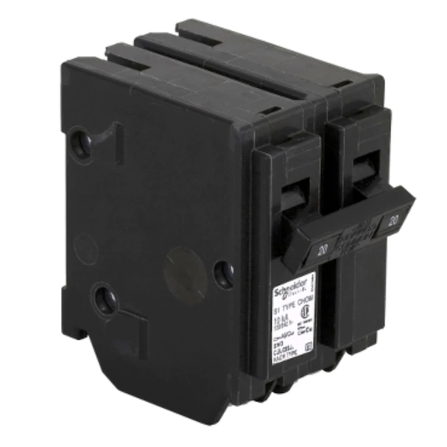 Square D  Homeline 20-Amp 2-Pole Standard Trip Circuit Breaker