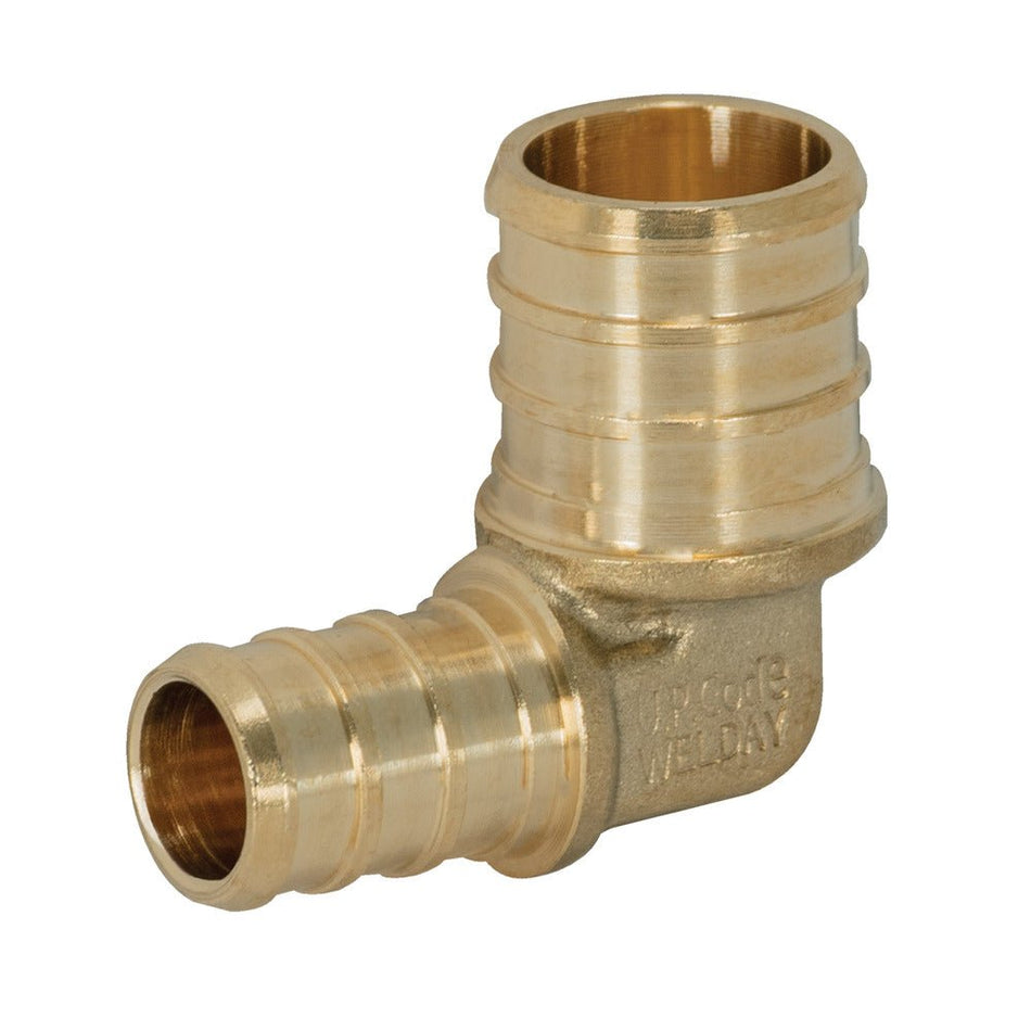 Eastman Brass Crimp PEX Elbow – 3/4 in. PEX x 1/2 in. PEX