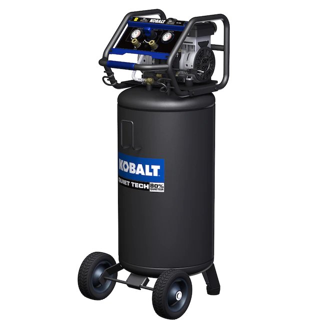 Kobalt  Quiet Tech 26-Gallon Single Stage Portable Corded Electric Vertical Air Compressor