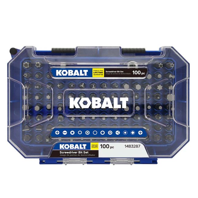 Juego de puntas de destornillador Kobalt de 1 pulgada (100 piezas)
