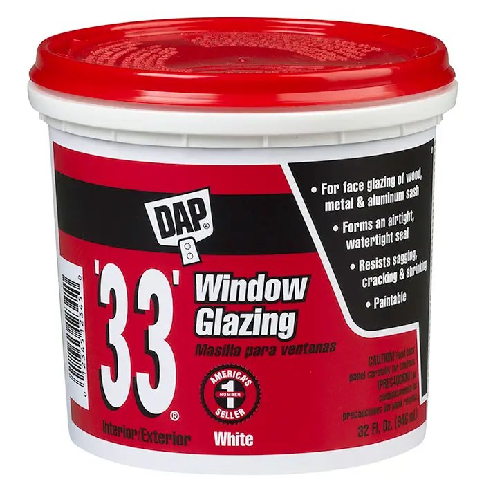 Dap 12122 White #33 Glazing Verglasungsmasse – 1 Quart