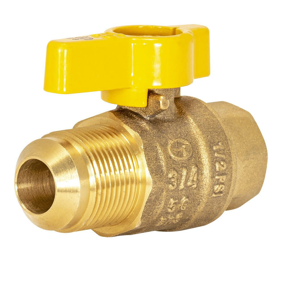 5/8″ Flare x 1/2″ FIP Gas Straight Ball Valve