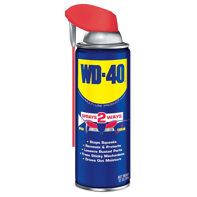 WD-40 Original WD-40 Formula, Multi-Purpose Lubricant 12-oz Spray with Smart Straw