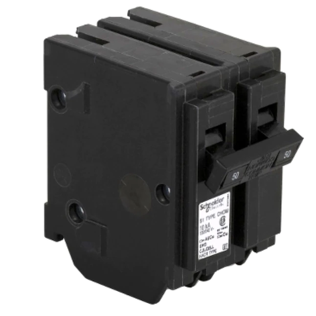 Square D  Homeline 50-Amp 2-Pole Standard Trip Circuit Breaker