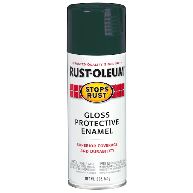 Rust-Oleum Stops Rust Gloss Dark Hunter Green Sprühfarbe (NETTOGEWICHT. 12-oz)