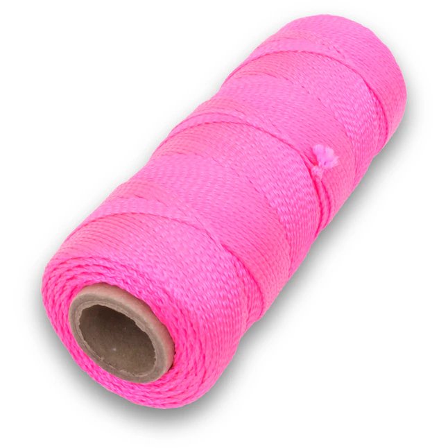 Marshalltown 500-ft Fluorescent Pink Nylon Mason Line String