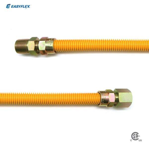 Eastman 3/4 pulg. MIP (1/2 pulg. FIP roscado) x 3/4 pulg. FIP Línea de gas (60" de longitud)