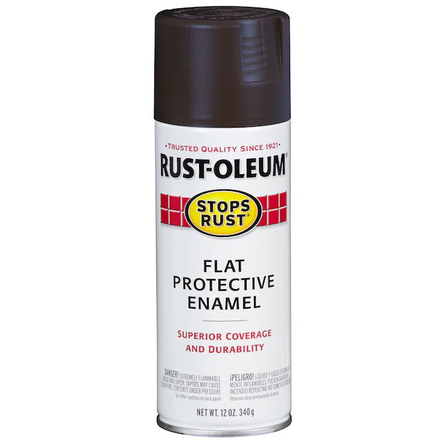 Rust-Oleum Stops Rust Flat Black Sprühfarbe (NETTOGEWICHT. 12-oz)