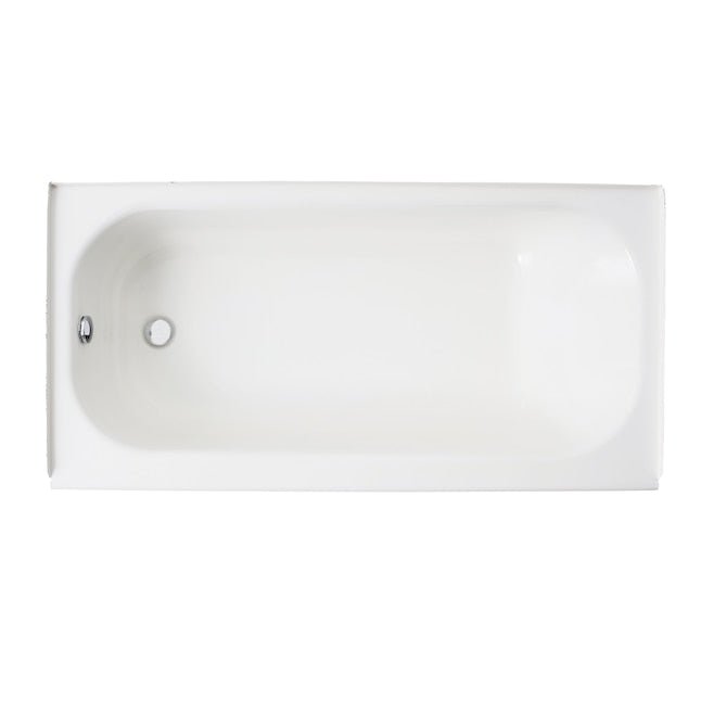 Mansfield Pro-Fit Steel 30-in W x 60-in L White Porcelain Enameled Steel Left Drain Alcove Soaking Bathtub