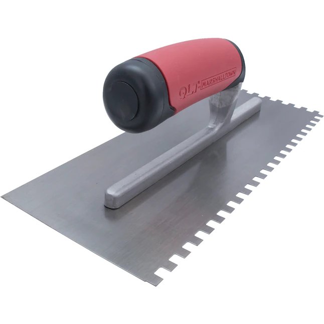 Marshalltown 11-in Ground Steel Square Notch Ceramic Floor Trowel