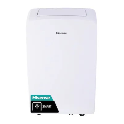 Hisense 8000-BTU DOE 115-Volt White Vented Wi-Fi enabled Portable Air Conditioner Cools 300-500 Sq Ft