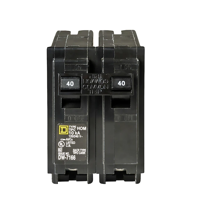 Square D  Homeline 40-Amp 2-Pole Standard Trip Circuit Breaker