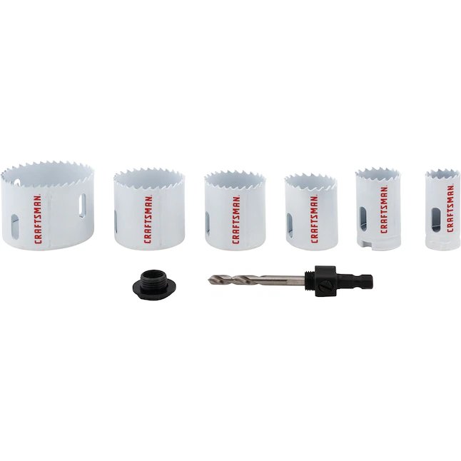 CRAFTSMAN Bi-metal Non-arbored Hole Saw Set (7-Piece)