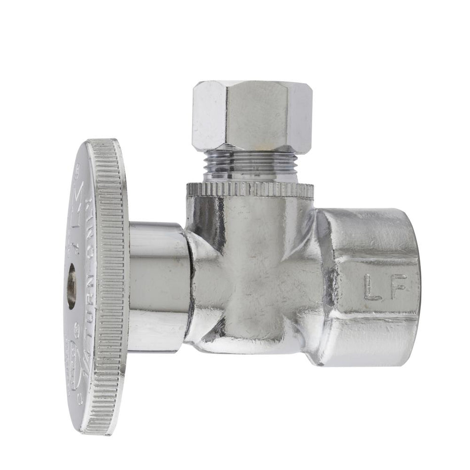 Keeney® 1/2" Inlet x 3/8" OD Quarter Turn Angle Valve