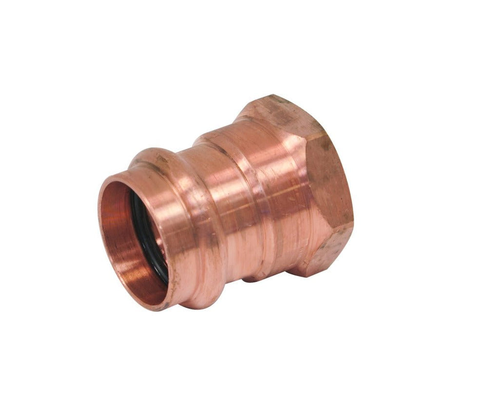 1 in. x 1 in. Copper Press x FPT Pressure Female Adapter