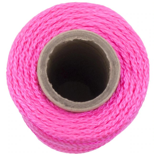 Marshalltown 500 Fuß fluoreszierende rosa Nylon-Mason-Line-Schnur 