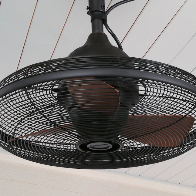 Harbor Breeze Valdosta 20-in Oil Rubbed Bronze Indoor/Outdoor Cage Ceiling Fan (3-Blade)