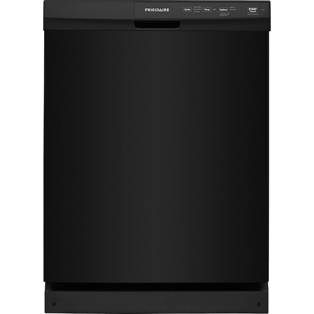 Frigidaire Front Control 24-in Built-In Dishwasher (Black)