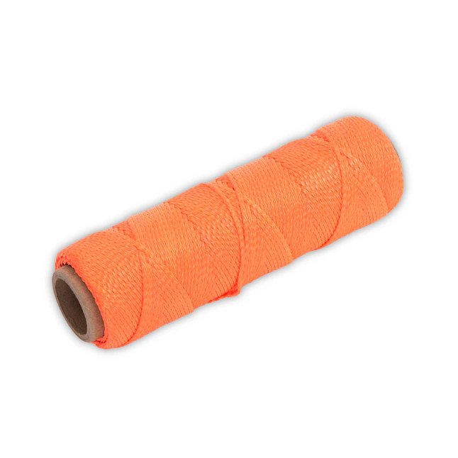 Marshalltown Cuerda Mason Line de nailon naranja fluorescente de 250 pies 