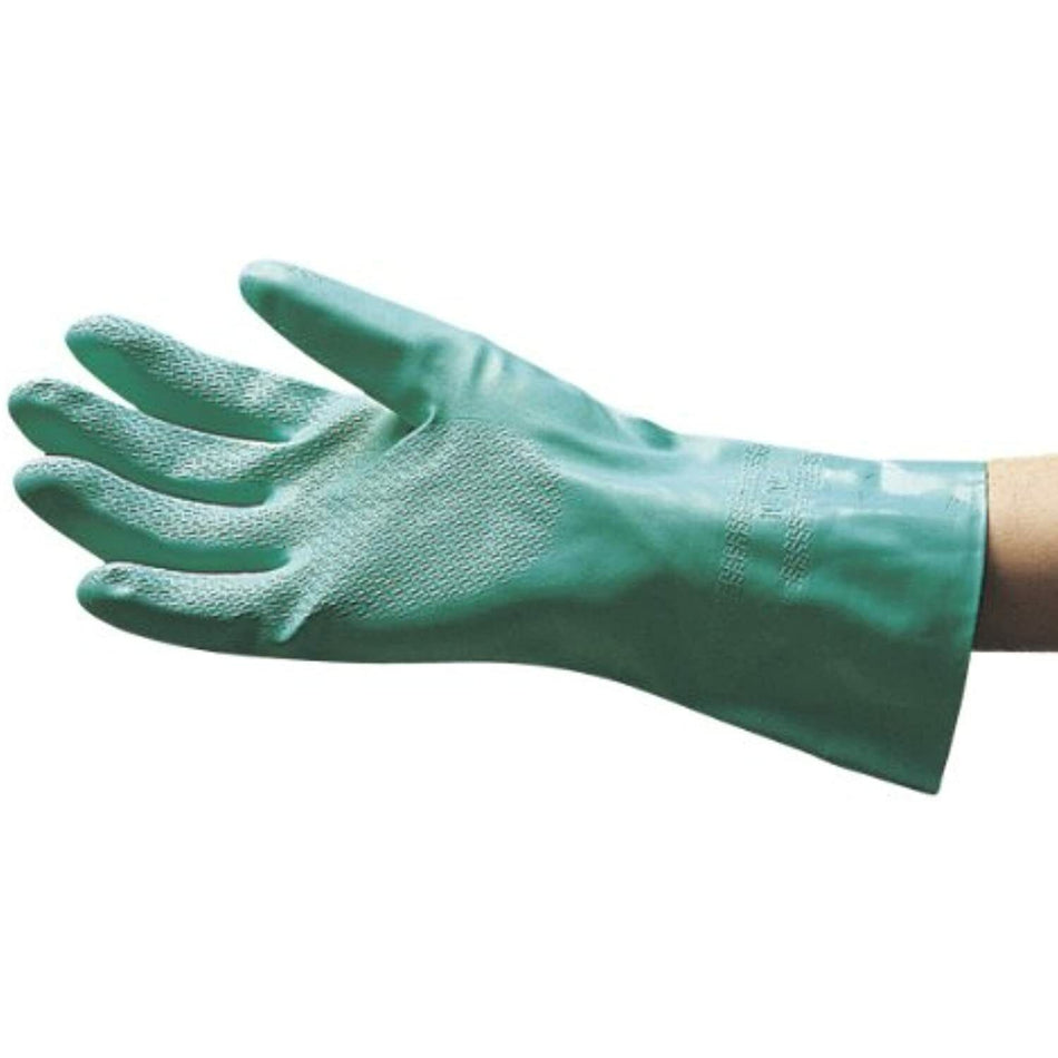 SAS Dipped Gloves, Large, Nitrile, Green