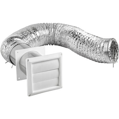 Dryer Duct Vent Kit - 4” x 8-Ft