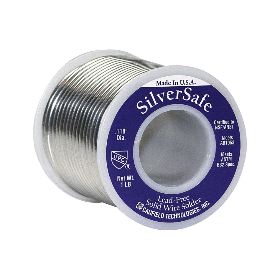 Soldadura sin plomo Canfield Silversafe de 1 libra