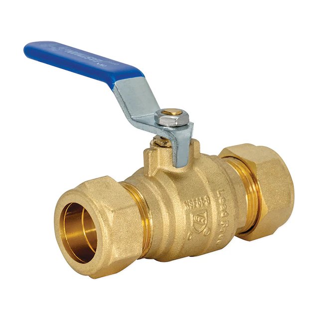 Eastman 3/4 in. x 3/4 in. Full Port Compression Brass Ball Valve