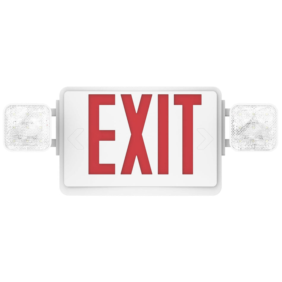 Sunco 2-Head Flood Light LED Exit Sign