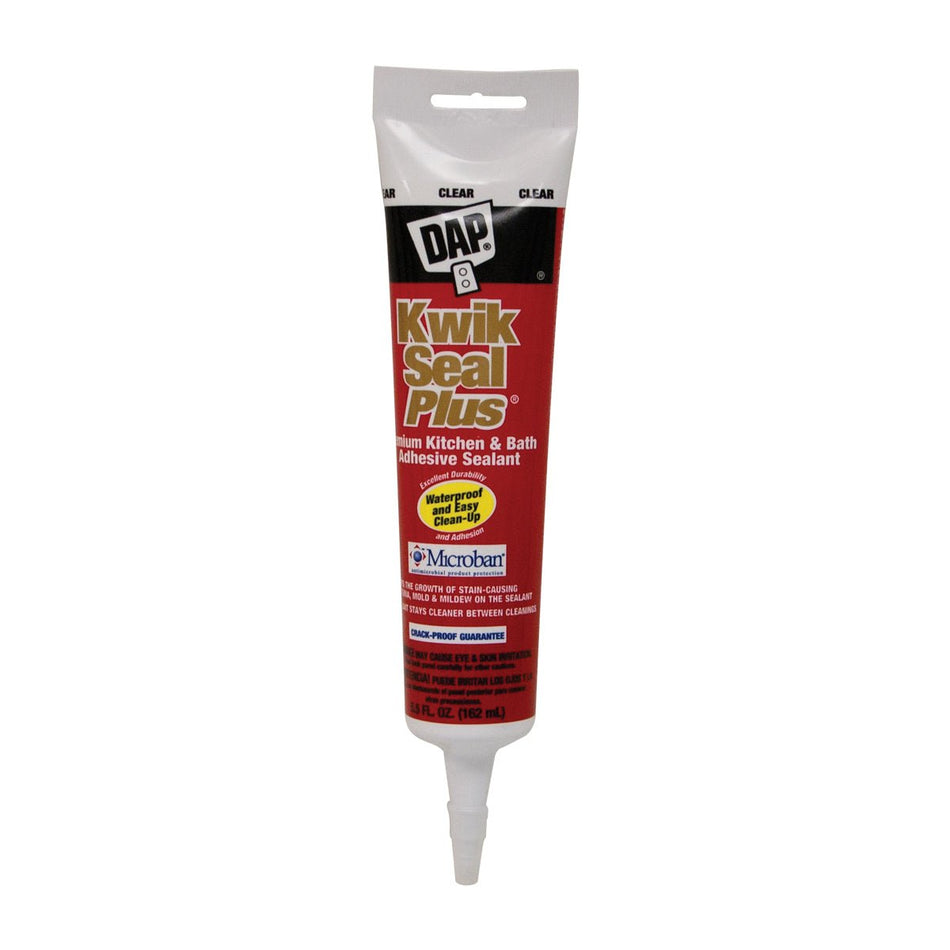 Kwik Seal Plus Premium Adhesive Sealant – Clear 5.5 oz.