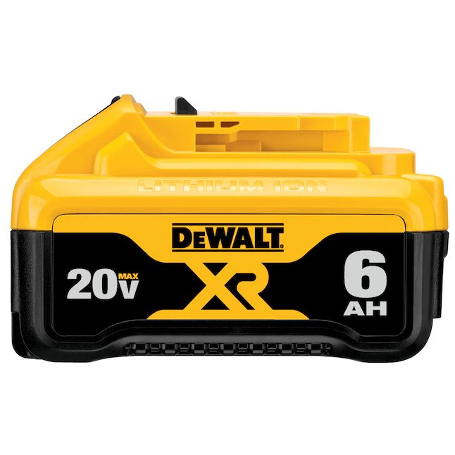 DeWalt 20 voltios, paquete de 2 6 amperios-hora; Kit de batería de herramienta eléctrica de litio de 6 amperios-hora