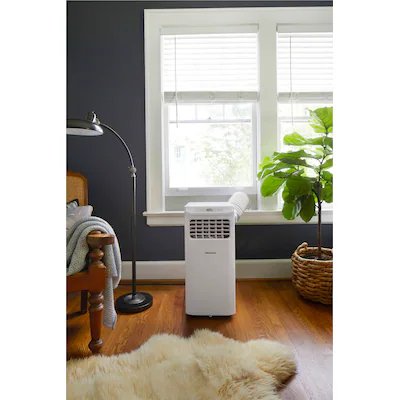 Hisense 6000-BTU DOE 115-Volt White Vented Portable Air Conditioner Cools Under 299 Sq Ft