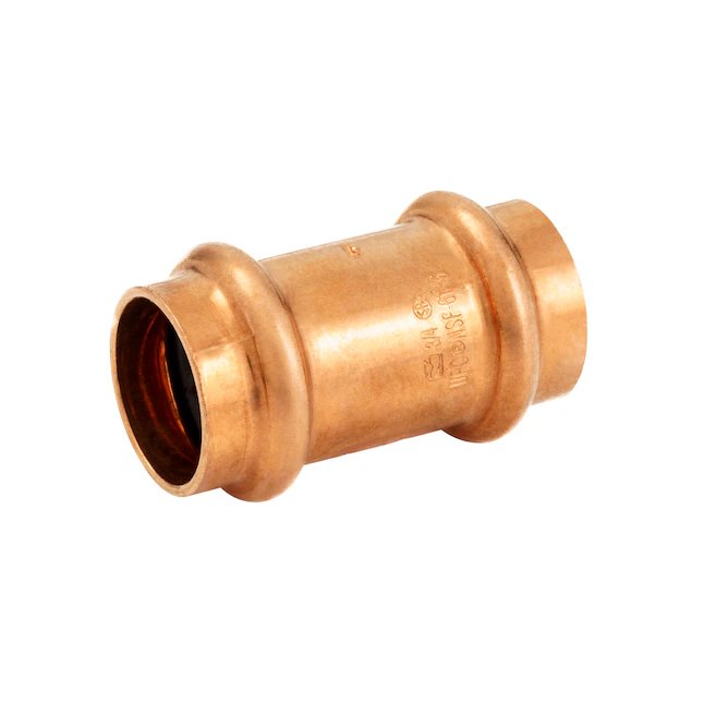 3/4 in. x 3/4 in. Copper Press x Press Pressure Coupling with Stop