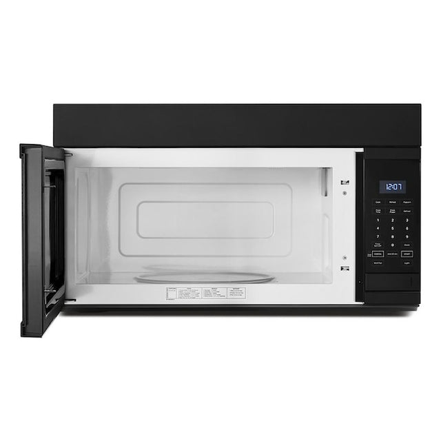 1.7-cu ft 1000-Watt Over-the-Range Microwave (Black)