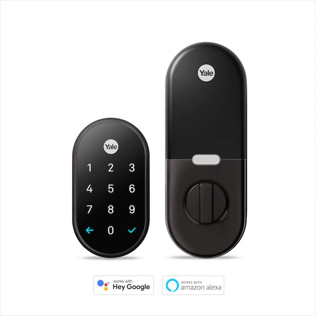 Google Nest x Yale Lock Schwarzes Wildleder