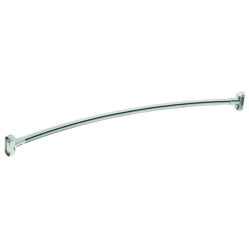 EZ-FLO Brushed Nickel Curved Shower Rod