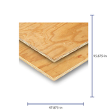 Plytanium Revestimiento de madera contrachapada de pino clasificado de 3/8 pulg. x 4 pies x 8 pies