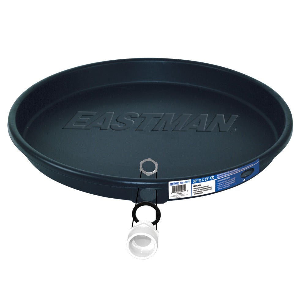 Eastman 30 in. ID Water Heater Drain Pan – Plastic