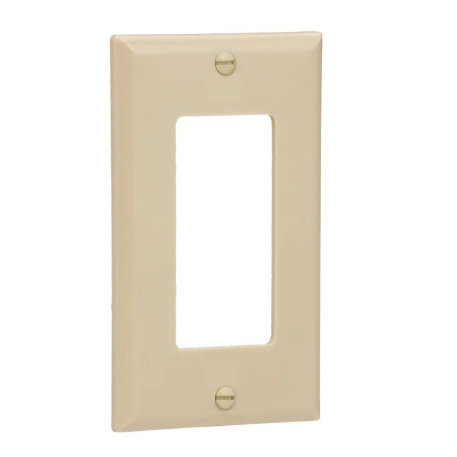 1-Gang Standard Decorator Wall Plate - Ivory