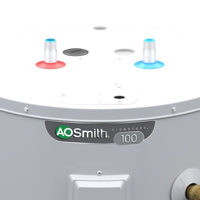 AO Smith Signature 100 Lowboy de 28 galones Garantía limitada de 6 años Calentador de agua eléctrico de doble elemento de 4500 vatios 